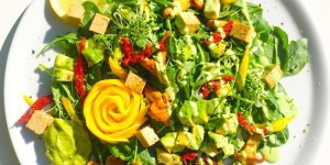 Beitragsbild des Blogbeitrags Super Skin Avocado Mango Salat 