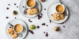 Beitragsbild des Blogbeitrags Meine Kaffeepause mit Haferflocken Keksen und L’OR