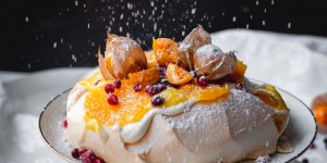 Beitragsbild des Blogbeitrags Orangen-Pavlova