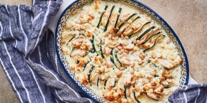 Beitragsbild des Blogbeitrags Zucchini-Sellerie Auflauf