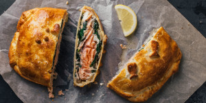 Beitragsbild des Blogbeitrags Lachs in Blätterteig