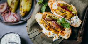 Beitragsbild des Blogbeitrags Smashed Pita Burger 
