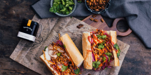 Beitragsbild des Blogbeitrags Crispy Pork Bánh MÌ