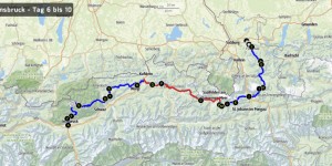 Beitragsbild des Blogbeitrags Weitwandern Salzburg – Innsbruck: Route Tag 6-10 