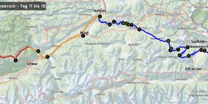Beitragsbild des Blogbeitrags Weitwandern Salzburg – Innsbruck: Route Tag 11-15 
