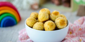 Beitragsbild des Blogbeitrags {Rezept} Vegane Hirse-Kartoffel-Bällchen