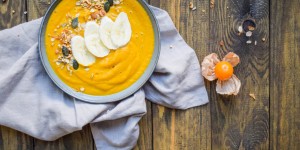 Beitragsbild des Blogbeitrags {Food} Golden Pumpkin Breakfast Bowl