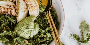 Beitragsbild des Blogbeitrags Winter Kale Salad 
