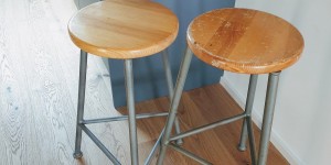 Beitragsbild des Blogbeitrags Vintage Hocker aufarbeiten