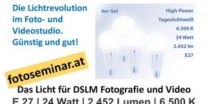 Beitragsbild des Blogbeitrags Die Licht Revolution im Foto und Video Studio - Günstig und gut! 