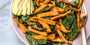 Beitragsbild des Blogbeitrags Süßkartoffel Pommes aus dem De’Longhi Multifry
