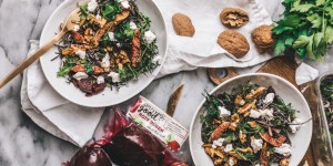 Beitragsbild des Blogbeitrags Rezept: Rotkäppchen Salat mit Feigen, Walnüssen und Rote Rübe 