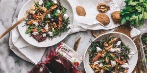 Beitragsbild des Blogbeitrags Rezept: Rotkäppchen Salat mit Feigen, Walnüssen und Rote Rübe