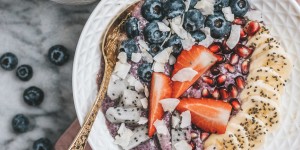 Beitragsbild des Blogbeitrags Coconut Blueberry Chia Pudding