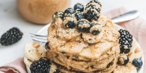 Beitragsbild des Blogbeitrags Blueberry Oat Pancakes 