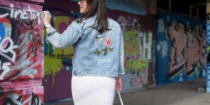 Beitragsbild des Blogbeitrags Bestickte Jeansjacke und wie man effizient den Tag plant 