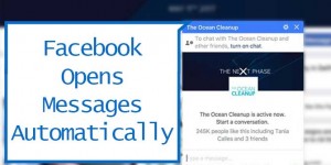 Beitragsbild des Blogbeitrags Facebook Opens Messages Automatically on Pages