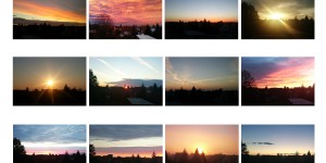 Beitragsbild des Blogbeitrags My office photo challenge – One sunrise per month