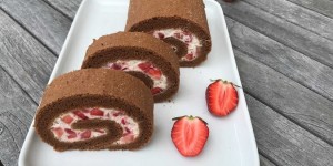 Beitragsbild des Blogbeitrags Erdbeerroulade 