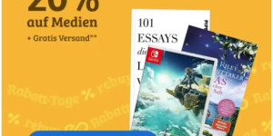 Beitragsbild des Blogbeitrags 20% Rabatt auf alle Medien