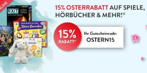 Beitragsbild des Blogbeitrags Hugendubel: 15% Osterrabatt 