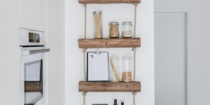 Beitragsbild des Blogbeitrags DIY Regal aus Altholz