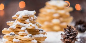 Beitragsbild des Blogbeitrags 3D - Kekse-Weihnachtsbäumchen/ 3D - Christmas cookie tree