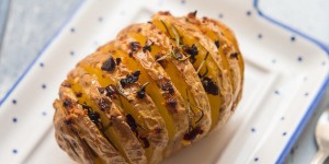 Beitragsbild des Blogbeitrags Fächerkartoffeln/ Hasselback potatoes