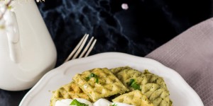 Beitragsbild des Blogbeitrags Bärlauchwaffeln