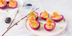 Beitragsbild des Blogbeitrags Gefüllte rote Bete Eier