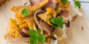 Beitragsbild des Blogbeitrags Crostini mit Eierschwammerl