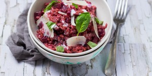 Beitragsbild des Blogbeitrags Rote Rübe Risotto/ Beetroot risotto