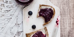 Beitragsbild des Blogbeitrags Blaubeeren-Chia Marmelade
