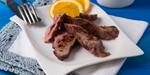 Beitragsbild des Blogbeitrags Entenbrust mit Orangensoße/ Duck breast with orange sauce