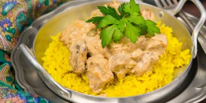 Beitragsbild des Blogbeitrags Puten Tikka Masala/ Turkey tikka masala