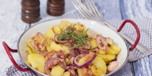 Beitragsbild des Blogbeitrags Kartoffeln Pfanne/ Potatoes pan