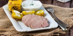 Beitragsbild des Blogbeitrags Schweinslungenbraten/ Pork tenderloin  