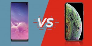 Beitragsbild des Blogbeitrags Im Vergleich: Samsung Galaxy S10 vs. Apple iPhone XS 