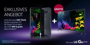 Beitragsbild des Blogbeitrags Super Angebot: LG G8S ThinQ + Gratis TV