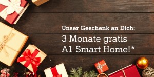 Beitragsbild des Blogbeitrags X-Mas Angebot: A1 Smart Home 3 Monate gratis!