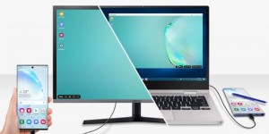 Beitragsbild des Blogbeitrags Samsung DeX – Homeoffice mit dem Smartphone