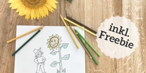 Beitragsbild des Blogbeitrags DIY / Deko / Spiel – Ideen rund um die Sonnenblume + Freebie 