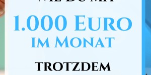 Beitragsbild des Blogbeitrags Leben mit wenig Geld – sind 1.000 Euro genug? 