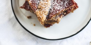 Beitragsbild des Blogbeitrags KUCHEN | Rezept für eine Linzertorte oder Linzerschnitte vom Blech