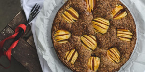 Beitragsbild des Blogbeitrags Rezept für einen einfachen Apfel-Mohnkuchen 