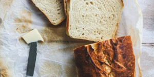 Beitragsbild des Blogbeitrags Rezept für Toastbrot (vegan)