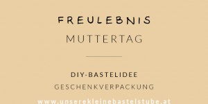 Beitragsbild des Blogbeitrags DIY Bastelidee – Geschenkverpackung für Muttertag 