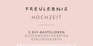 Beitragsbild des Blogbeitrags 3 DIY Ideen – Geschenke zur Hochzeit