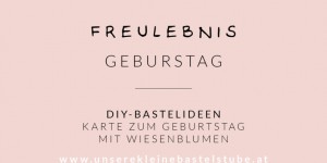 Beitragsbild des Blogbeitrags Karte zum Geburtstag selber machen mit Wiesenblumen 