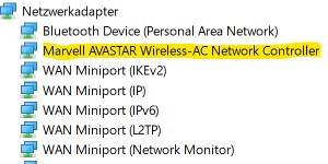 Beitragsbild des Blogbeitrags Einfache Lösung für Surface WLAN Problem (Marvell Avastar) 